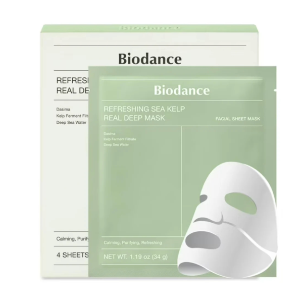 BIODANCE REFRESHING SEA KELP REAL DEEP MASK 4UN