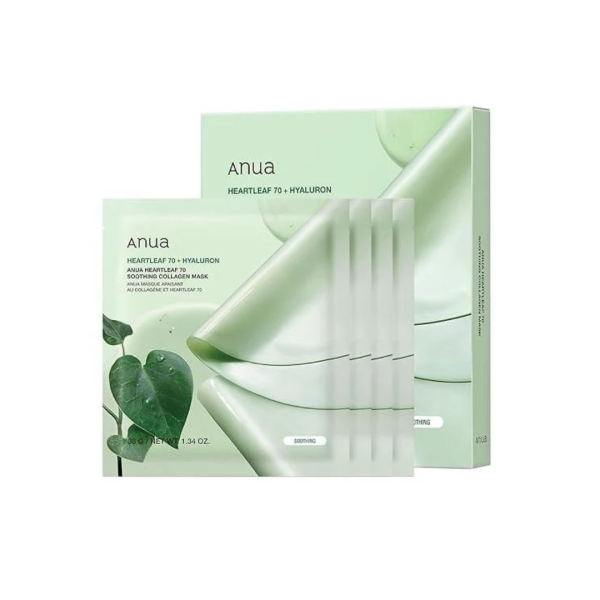 ANUA HEARTLEAF 70+ HYALURON MASK 4UN