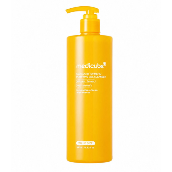 MEDICUBE KOJIC ACID TURMERIC PURIFYING GEL CLEANSER 500ML