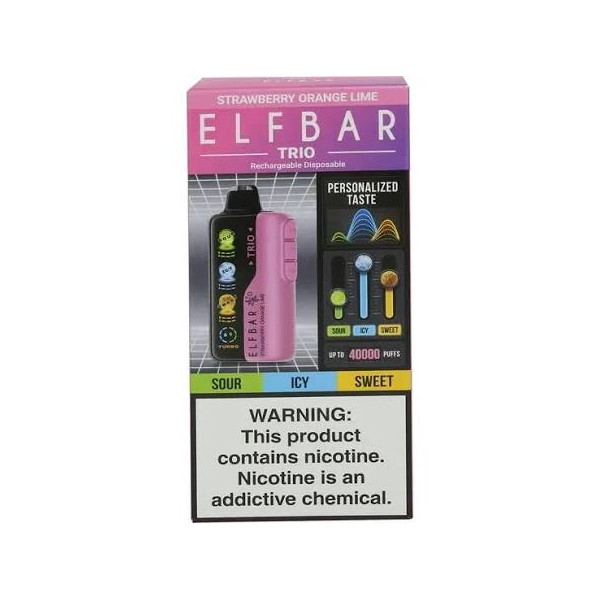 ELFBAR 40K TRIO STRAWBERRY ORANGE LIME