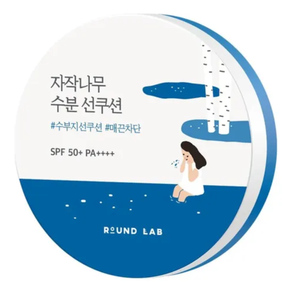 ROUND LAB BIRCH JUICE MOISTURIZING SUN CUSHION SPF50+ PA ++++ 15G