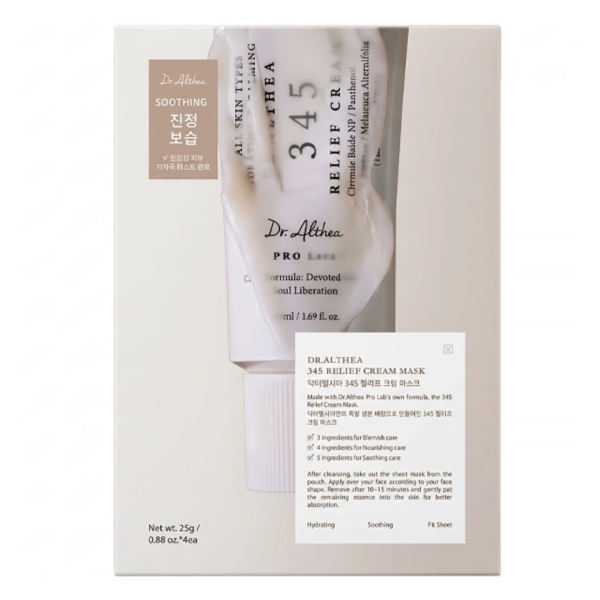 DR ALTHEA 345 RELIEF CREAM MASK 4UN